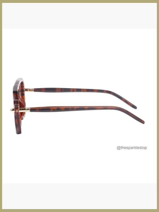 Vintage Square Sunglasses with UV400 Protection and Plastic Frame main image 4